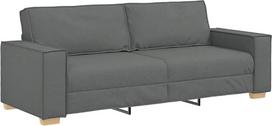 "vidaXL" 3 vietų sofa Tamsiai pilka 180 cm audinys
