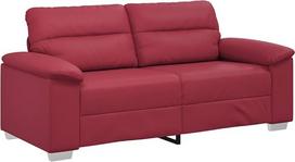 "vidaXL" 2 vietų sofa Vyno raudona 140 cm dirbtinė oda