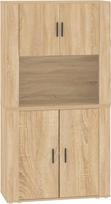 "vidaXL Highboard", stalčius su daugybe vietos, universali spintelė, dokumentų spinta, sieninė spinta, komoda svetainei, moderni, Sonoma ąžuolo medienos medžiaga