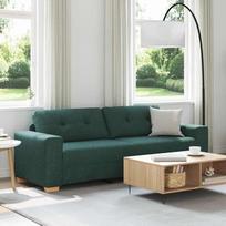"vidaXL" 3 vietų sofa tamsiai žalia 180 cm audinys