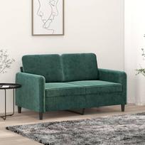 "Willood" dvivietė sofa su miego funkcija Svetainės miegamojo sofa tamsiai žalia 120 cm aksomas