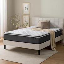 "Zinus Tight Top Pocket Spring" čiužinys 140 x 200 cm, vidutinio kietumo, su perdirbtais užvalkalais ir didelio tankio "Comfort" putomis, 25 cm aukščio, sertifikuotas "Oeko-Tex