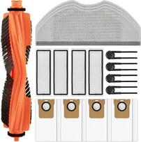(16 Stück) Ersatzteileset für den Xiaomi H40 Saugroboter: 1 Walzenbürste, 4 HEPA-Filter, 4 Staubbeutel, 3 Wischpads, 4 Seitenbürsten, Zubehörset