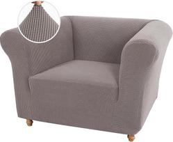 1 2 3 dalių "Chesterfield" sofos užvalkalas 1 2 3 dalių sofos užvalkalas svetainei Minkštas neslystantis sofos užvalkalas Baldų apsauga šunims Funkcijos storas žakardinis audinys (Taupe, 1 sėdima vieta)