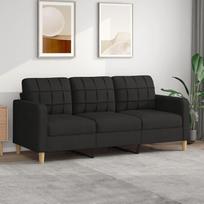 3 vietų sofa Juoda 180 cm audinio sofa Svetainė Jaunimo sofa Atsipalaiduoti sofos ir sofos Miegamojo sofa Jaunimo vaikų kambarys