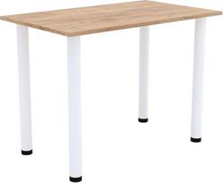AKKE Valgomojo stalas 60 cm x 50 cm Valgomasis stalas Mažas stalas Virtuvės stalas Rašomasis stalas Valgomojo stalas Valgomojo baldai Baltos kojos