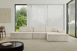 ALTDECOR IREA-L2-v3 kampinė L raidės formos sofa 327 x 165 x 77 cm, smėlio spalvos
