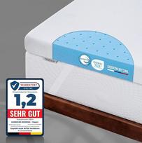 Antčiužinys 90 x 200 cm, gelinis antčiužinys mažina nugaros ir kūno skausmą, H2/H3, aukščiausios kokybės gelinės putos RG 50, antčiužinys be kvapo, tinka jautriems žmonėms, 7,5 cm aukščio, 120 dienų nerizikingo bandymo etapas