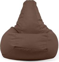 ARKETICOM 68 SESSANTOTTO Sitzsack mit abnehmbarem Bezug für Kinder, wasserabweisendes Gewebe, reißfest, 55 x 70 cm, Braun