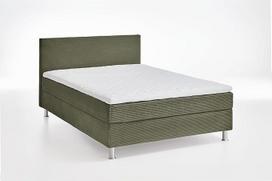 ATLANTIC home collection OLYVE GREEN POLIPROPILENO Lova su grotelėmis ir H3 spyruokliniu čiužiniu 140cm x 200cm