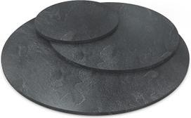 AUPROTEC stalo stalviršis 19 mm apvalus skersmuo 900 mm šiferio medienos stalviršis Melamino derva dengta medžio drožlių plokštė su apvadu ABS kraštų pasirinkimas: 90 cm