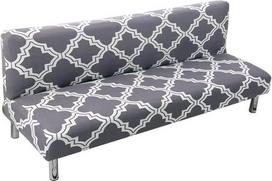 Be rankų sofos antklodės dangteliai, Spandex tempimo Futon Slipcover apsauginis neslystantis elastingas sulankstomas sofos sofos ženklas tinka 2-3 vietų sulankstomai sofos lovai be porankių