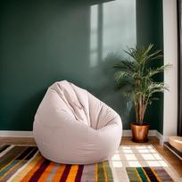 Bean Bag Case Velūras skalbiamas Zip Stretch be užpildymo suaugusiems ir paaugliams Žaidimų Gyvenamasis kambarys Biuras Aukštis 110 x 120 cm