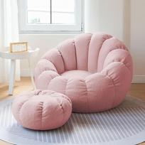 Bean Bag dangtelis be užpildymo, tingus Bean Bag kėdės dangtelis, fotelis, pagamintas iš itin minkšto audinio, įdarytas žaislas, sandėliavimo Bean Bag kėdės dangtelis 85 x 65 cm