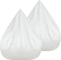 Bean Bag Liner, be užpildo, pakaitinis Bean Bag įdėklas, nuimamas užtrauktukas, lengvai valomas, vidinis įdėklas Bean Bag kėdės dangteliui, 2 pakuotė, L 39,3 x 47,2 colio, 2 pakuotė