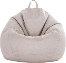Bean Bag Lazy Sofa Bean Bag Tatami Single Svetainės baldai Bean Bag Unlined 100 cm x 120 cm Smėlio spalvos (be užpildo)