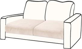 BT.WA Kanapės užvalkalai 2 pagalvėms Kanapė Sofa Velvet 2 dalių Sėdynės pagalvėlė padengti Stretch meilės sėdynės Kanapė apima atskirus sekcijos sofos Slipcovers Baldų apsauga (2 sėdimos vietos arba atlošas, smėlio spalvos)