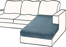 BT.WA Kanapės užvalkalas 1 gabalas Velvet Split L formos sofos užvalkalai Baldų apsauga šunims augintiniams (šezlongas arba sofa, 3 sėdimos vietos, Teal)