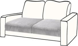 BT.WA Kanapių dangteliai 2 pagalvėlėms Kanapė Sofa Velvet 2 dalių sėdynės pagalvėlės dangtelis Stretch Love Seat Couch Covers Atskiras sekcijos sofos Slipcovers Baldų apsauga (2 sėdimos vietos arba atlošas)