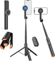 CAMOLO 65 colių automatinis iššokantis telefono trikojis, magnetinis trikojis "iPhone", išplečiamas "viskas viename" asmenukės stovas su nuimamu nuotolinio valdymo pulteliu, kelioninis telefono stovas, suderinamas su "iPhone", "Android