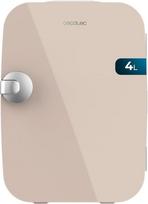 Cecotec Mini-Kühlschrank Bolero MiniCooling 4L Río Cream, Betrieb mit 12V-220V, Kompatibel mit Auto und Wohnwagen, Kühl- und Heizfunktion, Temperaturbereich 5-65º, Einfacher Transport.