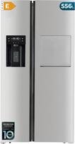 Cecotec CoolMarket SBS 623 Inox E. Šaldytuvas "Side-by-Side" Bolero 623 L, Total No Frost, Inverter Plus, MetalFlex Cooling, Multi AirFlow, Freshness Flex HUB 25 L, Smart Mode