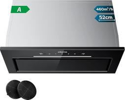 CIARRA CBCB5931A Dunstabzugshaube Lüfterbaustein 52 cm Einbau 460 m³/h Abzugshaube mit Handbewegung SensorTouch-Bedienung CBCF055 Aktivkohlefilter Integrierte Abluft Umluft 3 Leistungsstufen Schwarz