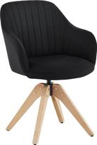 CLIPOP Swivel dizaino kėdė derliaus smėlio spalvos buko medienos kojos Valgomojo kėdė Virtuvės kėdė Lankytojų kėdė Biuro kėdė Svetainės kėdė (linas, juoda)