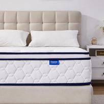 Coolvie čiužinys 90 x 190 cm 7 zonų ortopedinis kišeninis spyruoklinis čiužinys Kietumas H3 Aukštis 25 cm Čiužiniai su "Comfort" putomis Oeko-Tex sertifikuoti