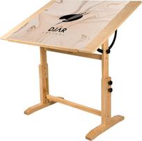 DJAR Reguliuojamas medinis piešimo stalas 42" x 30" menininko piešimo stalas tapybai, eskizavimui, rašymui