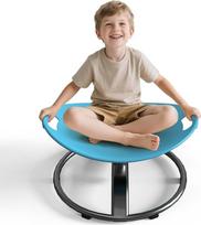Drehstuhl für autistische Kinder - Sensorischer Drehstuhl für autistische Kinder mit Sicherheitsgriff und rutschfestem Design, sensorischer Drehstuhl für Kinder von 3-12 Jahren (Himmelblau)