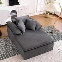 DRIXNO sofa su miego funkcija, šezlongas, šezlongas su šezlongu, sofa-lova, debesų sofa su pagalvėlėmis, patogi vienvietė grindų sofa, miegamasis krėslas svetainėje, miegamajame, 177 x 122 x 92 cm