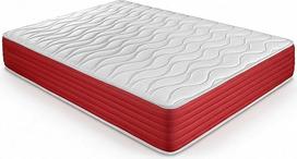DUÉRMETE ONLINE Lite viskoelastinis čiužinys dvipusis kietas ir patogus žiemą vasarą baltas 25 cm aukščio 160 x 200 cm