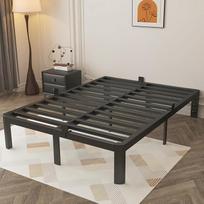 Dvivietis 140 x 200 cm, juodos spalvos, su apsauginiais patinais ir didele erdve (41 cm), idealiai tinka miegamajame ant sofos ir draugų kambaryje
