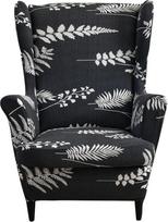 EBETA Wingback kėdės užvalkalas, 2 dalių fotelio užvalkalai, elastingi sofos porankių užvalkalai, apsauginis skaitymo kėdės užvalkalas, poilsio kėdė su sėdynės užvalkalu (Nightshade)
