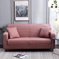 Enhome Schonbezug für Sofa, 1/2/3/4 Sitzer Elastisch Sofabezug Spandex Stretch Protector Elegant Einfach Antirutsch Couchbezug Sofa Überwürfe Abdeckung Hussen mit Armlehne (3 Sitzer, Korallrot)