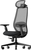 Ergonomiška biuro kėdė "ProtoArc EC200", rašomojo stalo kėdė su reguliuojamo aukščio ir gylio juosmens atrama, sėdynės gylis, reguliuojamas aukštis, 3D galvos atrama, kompiuterio kėdė namų biuro kėdė, juoda