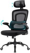 Farini Ergonominė kėdė Biuro kompiuterio kėdė su ratukais Rašomasis stalas patogiam namų biurui Reguliuojamo aukščio biuro kėdė Biuro kėdė su atlošu galvai