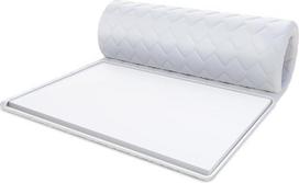 FDM šaltųjų putų čiužinio viršutinis sluoksnis 100 x 200 cm Šaltųjų putų kietumas H4 Aukštis apie 5 cm Tinka alergiškiems žmonėms Oeko-Tex balta