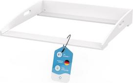 FLIPLINE "Hemnes HappyBaby" persirengimo kilimėlis baltas [85 x 75 x 13 cm], skirtas IKEA "Hemnes" komodai - apima 2 lygių apsaugą ant sienos ir komodos - 100 % saugus persirengimo stalo tvirtinimas