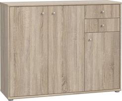 FORTE Tempra 2 komoda su 3 durelėmis ir 2 stalčiais, inžinerinė mediena, Sonomos ąžuolas, 108,8 x 85,5 x 34,8 cm