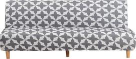 Futon sofos lovos dangtis be rankų - neslystantis sulankstomas ištempiamas spausdinimas Futon sofos dangteliai be rankų, sofos lovos slipcover Couch Protector tinka 2-3 vietų sulankstoma sofa lova (Spausdinti 2)