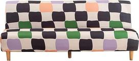 Futon sofos lovos dangtis be rankų - neslystantis sulankstomas ištempiamas spausdinimas Futon sofos dangteliai be rankų, sofos lovos slipcover Couch Protector tinka 2-3 vietų sulankstoma sofa lova (spausdinti 8)