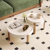 Generisch Runder Couchtisch Im Landhausstil, Mitteltisch-Set, Wohnzimmertisch, Couchtische for Das Wohnzimmer