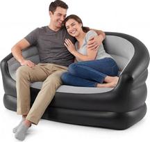 GOPLUS 2 vietų pripučiama sofa, vidaus oro sofa su veliūro paviršiumi ir remonto lipduku, nešiojama pripučiama sofa, lauko sofa, skirta iškylai, svetainei, stovyklavimui ir žaidimams