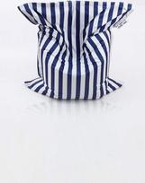 Grožis.skautai Kinzler Bean Bag Stripes Tinka naudoti viduje ir lauke 140 x 180 cm Sėdynės pagalvėlė Spalvinga paprasta spalva Mėlyna