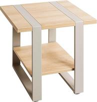 HAKU Möbel Šoninis staliukas Ąžuolo pilka (natūrali ąžuolo kašmyro pilka) Metalinė drožlių plokštė Matmenys Š 45 x V 45 x G 45 cm Stilius: Šiuolaikinis