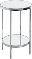HAKU šoninis staliukas Apvalus chromuotas metalinis staliukas su reguliuojamu veidrodėliu 5 mm Sofos staliukas Apvalus kavos staliukas Matmenys H 46 x Skersmuo 28 cm Stilius: Art Deco stilius