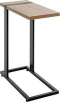 HAKU šoninis staliukas C formos ąžuolo juodos spalvos metalinė drožlių plokštė Praktiškas kavos staliukas Sofos staliukas Matmenys Š 24 x V 64 x G 49 cm Stilius: Modernus