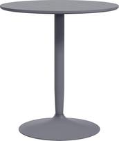 HOMCOM valgomojo stalas 70 x 70 cm Apvalus virtuvės stalas 2 asmenims Valgomojo stalas su plienine koja, neslystančia atrama kojoms, stalas su kolonomis, modernus kavos staliukas virtuvei, valgomajam ir svetainei, pilkos spalvos